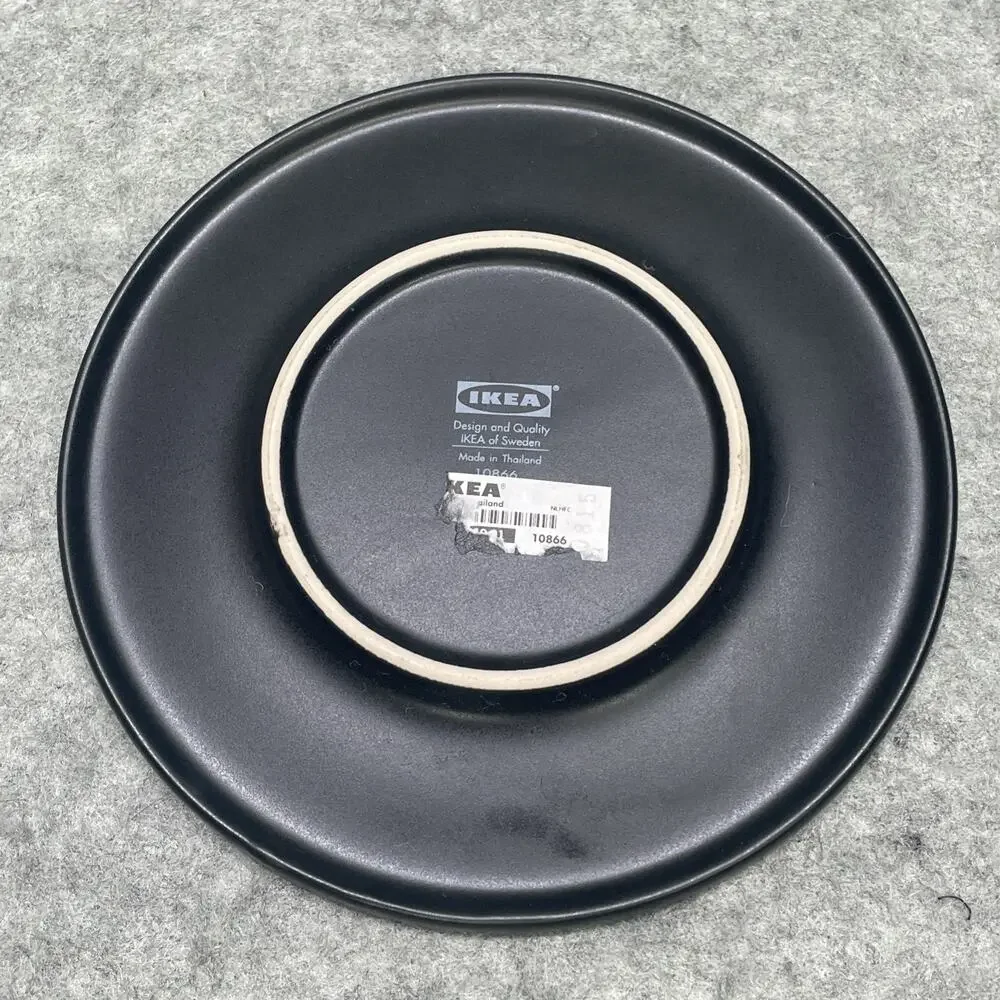 IKEA Record Coffee Cup Saucer Black & Red 7